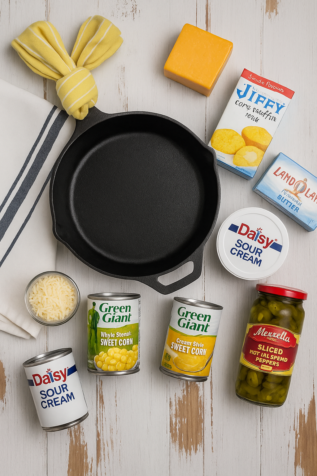 Ingredients You Will Need for This Jalapeño Corn Puddi