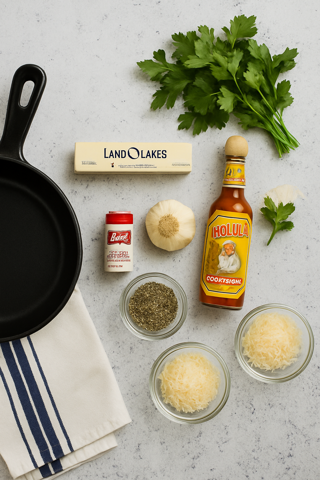 Making the Spicy Garlic Parmesan Sauce