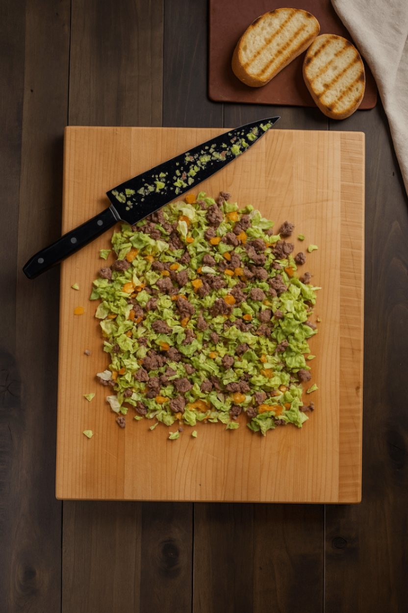 Making the Chopped Big Mac Subs