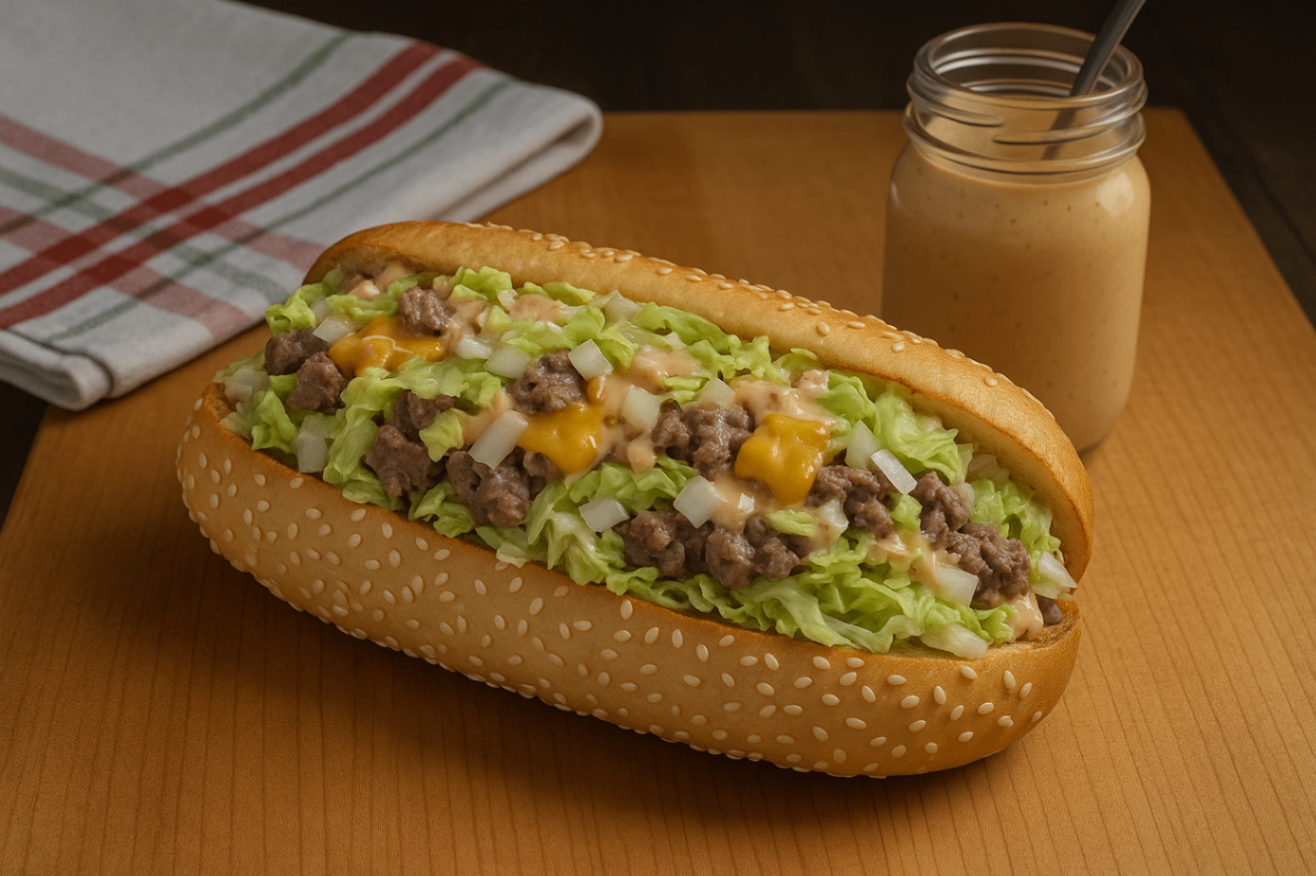 Chopped Big Mac Subs Recipe Card