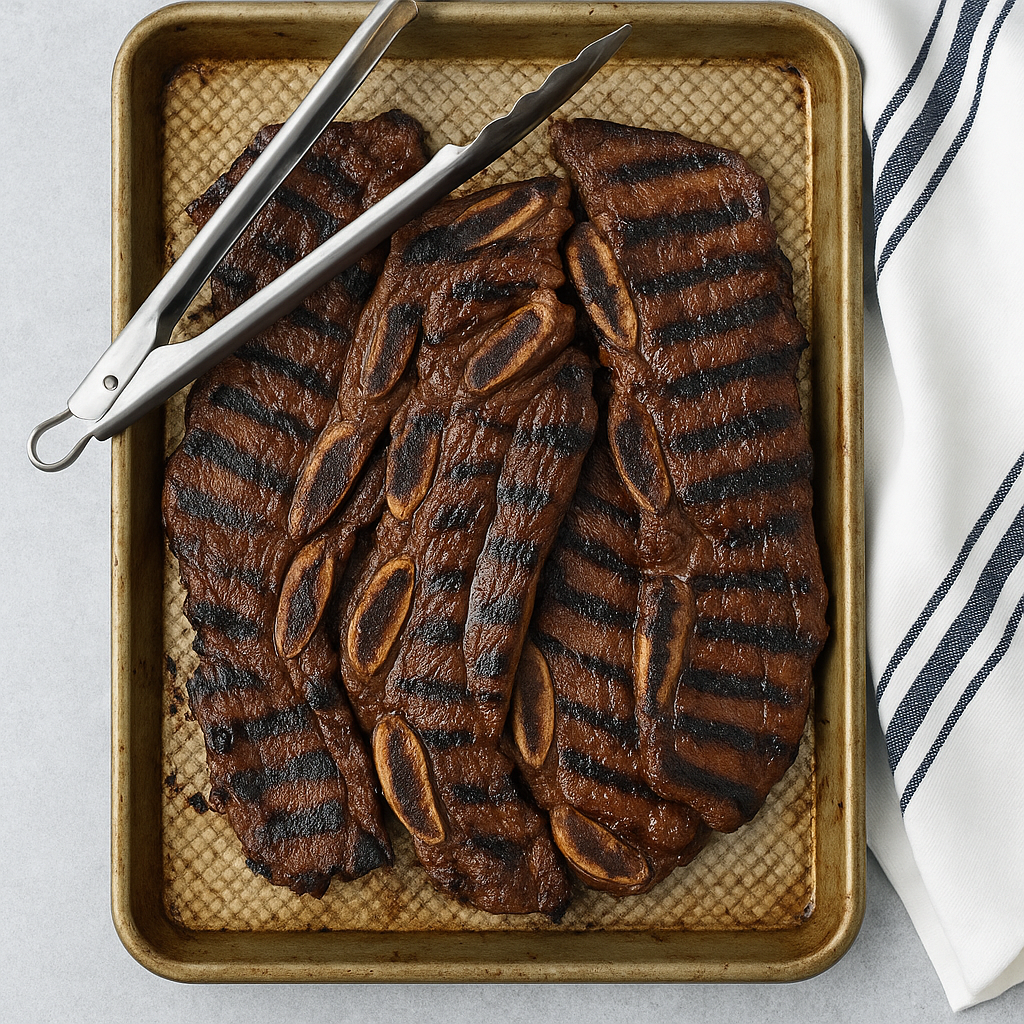 Grilled Beef Galbi (Korean Short Ribs)